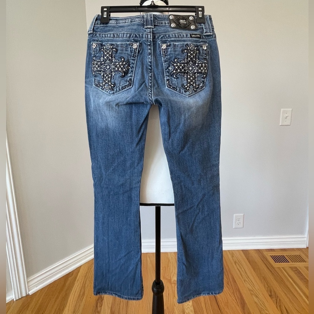 Miss Me size 28 mid rise boot cut denim jeans rocker y2k festival rodeo western